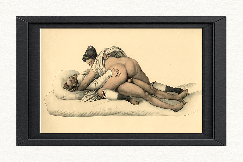 Erotic artwork poster option